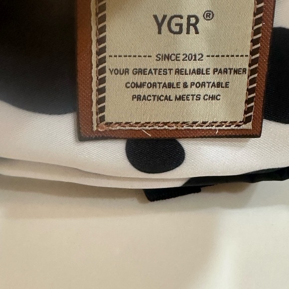 YGR Trendy Cow Print Laptop Backpack - Water Resistant Travel Bag - 25L - Picture 13 of 15